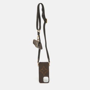 Louis Vuitton Monogram Canvas Bumper On Strap iPhone 13 Pro Case