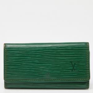 Louis Vuitton Borneo Green Epi Leather 4 Key Holder