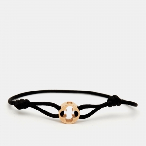 Louis Vuitton Empreinte 18k Rose Gold Cord Bracelet