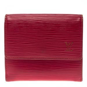 Louis Vuitton Red Epi Leather Elise Wallet