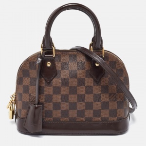 Pre Owned Louis Vuitton Damier Ebene Canvas Alma BB Bag