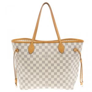 Louis Vuitton Damier Azur Canvas Neverfull MM Bag
