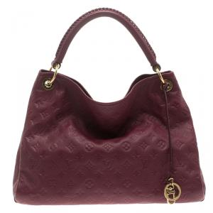 Pre Owned حقيبة لوي فيتون أرتسي جلد إمبرينت مونوغرامي أورور MM