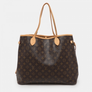 Louis Vuitton Monogram Canvas and Leather Neverfull GM Bag