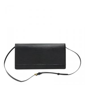 مملوكة مسبقًا Louis Vuitton Noir Epi Leather Honfleur Clutch Bag