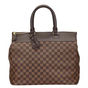 Pre Owned Louis Vuitton Damier Ebene Canvas Greenwich PM Bag