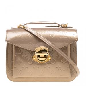 Louis Vuitton Beige Poudre Monogram Vernis Romaine Bag