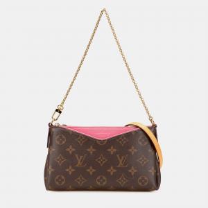 Louis Vuitton Brown Monogram Pallas Clutch