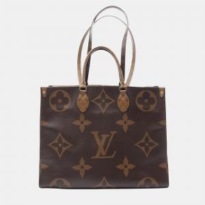 Louis Vuitton Brown Monogram Reverse Giant OnTheGo GM