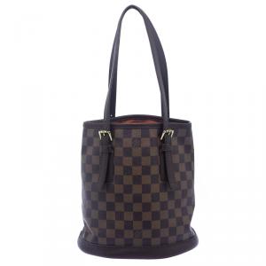 Pre Owned Louis Vuitton Damier Ebene Canvas Petit Bucket Bag