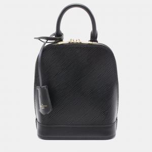 Louis Vuitton Alma Backpack Epi Noir Bag Leather Black