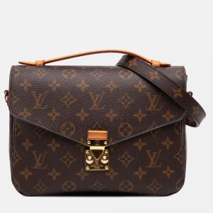 Louis Vuitton Brown Monogram Pochette Metis