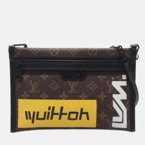 Louis Vuitton Brown Monogram Double Flat Messenger