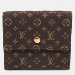 Louis Vuitton Monogram Mini Lin Elise Wallet