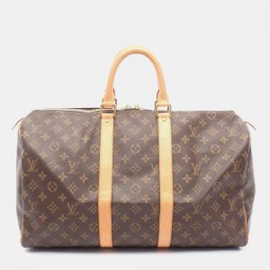 Louis Vuitton Keepall 45 Travelling Handbag  Monogram Canvas
