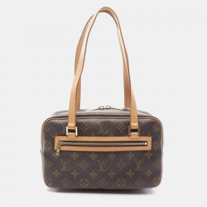 Louis Vuitton Cite Mm Shoulder Bag  Monogram Canvas Brown