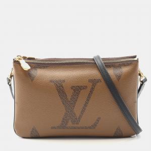 Louis Vuitton Pochette Double Zip Shoulder Bag Monogram Giant Reverse Bag