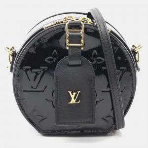 Louis Vuitton Mini Boite Chapeau Noir Monogram Vernis Leather Crossbody Bag