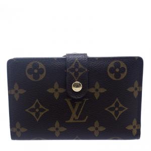 Pre Owned Louis Vuitton Monogram Canvas Port Feuille Vienoise French Purse Wallet