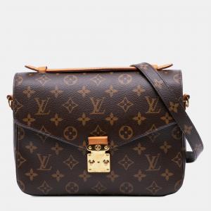 Louis Vuitton Brown Monogram Pochette Metis
