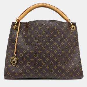Louis Vuitton Brown Coated Canvas Monogram Atchi MM