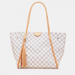Louis Vuitton White Damier Azur Propriano Tote