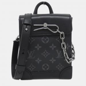 Louis Vuitton Black Monogram Eclipse Nano Steamer Shoulder Bag