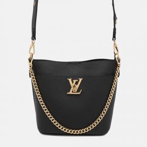 Louis Vuitton Padlock & Walk Black Grained Calf Leather