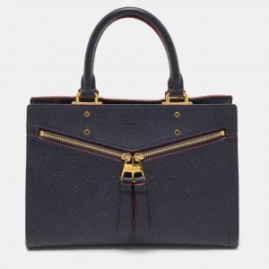 Pre Owned Louis Vuitton Marine Rouge Monogram Empreinte Leather Sully PM Bag