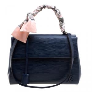 Pre Owned Louis Vuitton Saphir Epi Leather Cluny MM Bag