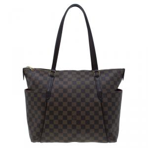 Pre Owned حقيبة لوي فيتون توتالي MM كانفاس داميير أيبين