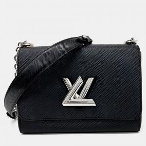 Pre Owned Louis Vuitton Black Leather Epi Twist MM