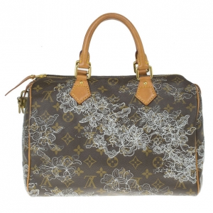 Pre Owned Louis Vuitton Monogram Canvas Dentelle Speedy 30