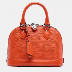 Pre Owned Louis Vuitton Orange Epi Alma BB