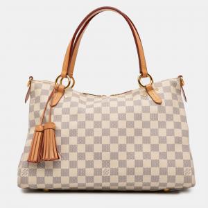 Pre Owned Louis Vuitton White Damier Azur Lymington