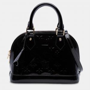 Pre Owned Louis Vuitton Purple Monogram Vernis Alma BB