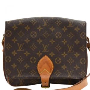 Pre Owned Louis Vuitton Monogram Canvas Cartouchiere MM Bag