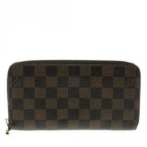 Pre Owned محفظة لوي فيتون زيبي كانفاس دامييه أيبين