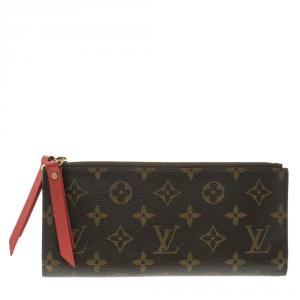 Louis Vuitton Coquelicot Monogram Canvas Adele Wallet
