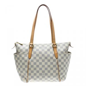 Pre Owned Louis Vuitton Damier Azur Canvas Totally PM Bag