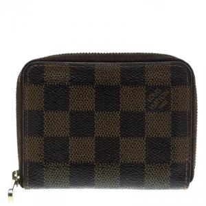 Louis Vuitton Damier Ebene Canvas Zippy Coin Purse