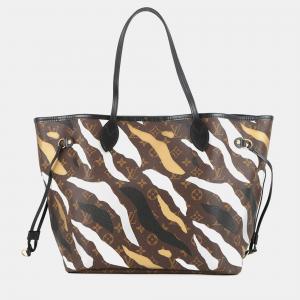 Pre Owned Louis Vuitton Neverfull Brown/Beige Monogram Size Mm