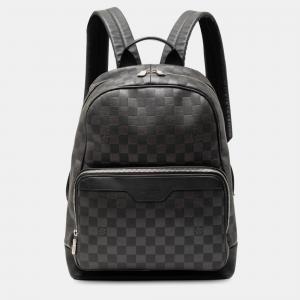 Pre Owned Louis Vuitton Black Damier Infini Campus Backpack