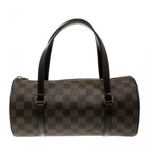 Pre Owned Louis Vuitton Damier Ebene Canvas Papillon 26 Bag