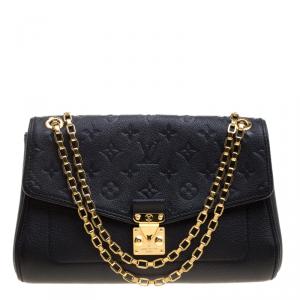 مملوكة مسبقًا Louis Vuitton Black Monogram Empreinte Leather St Germain PM Bag