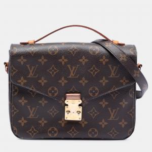 مملوكة مسبقًا حقيبة لويس فيتون بوكيت ميتيس مونوغرام بُني