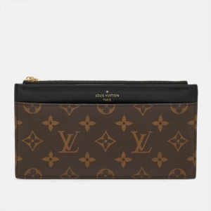 Pre Owned Louis Vuitton Monogram Canvas Slim Purse