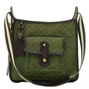 Pre Owned حقيبة لوي فيتون ماري كيت ميني لين مونوغرامي كاكية