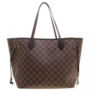 Louis Vuitton Damier Ebene Canvas Neverfull MM Bag