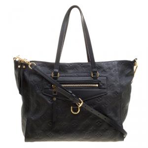 Pre Owned Louis Vuitton Bleu Infini Monogram Empreinte Leather Lumineuse PM Bag